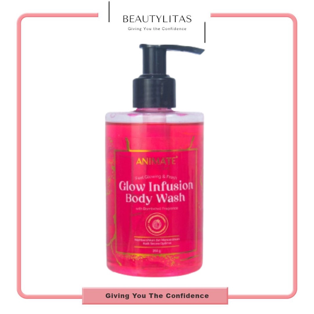 ANIMATE Glow Infusion Body Wash With Bombshell Fragrance 250ml