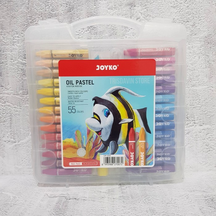 

[COD AKTIF] Crayon Titi Joyko 55 warna / Oil pastel Joyko 55 warna