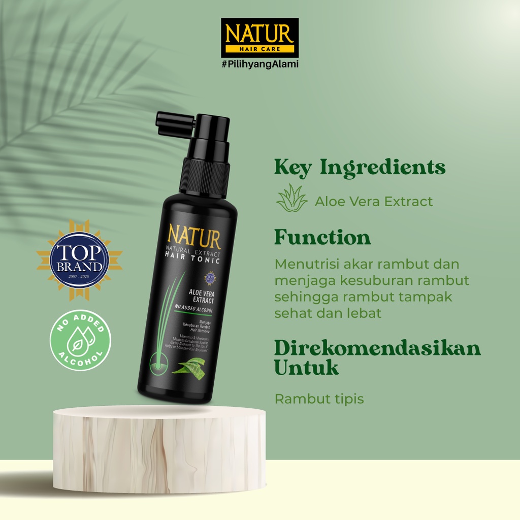 NATUR Hair Care Series (BPOM) Shampo, Tonic, Mask dll
