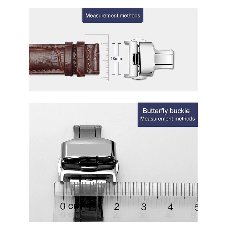 Buckle Butterfly Untuk Strap Jam Tangan Buckle Strap Jam Butterfly Clasp