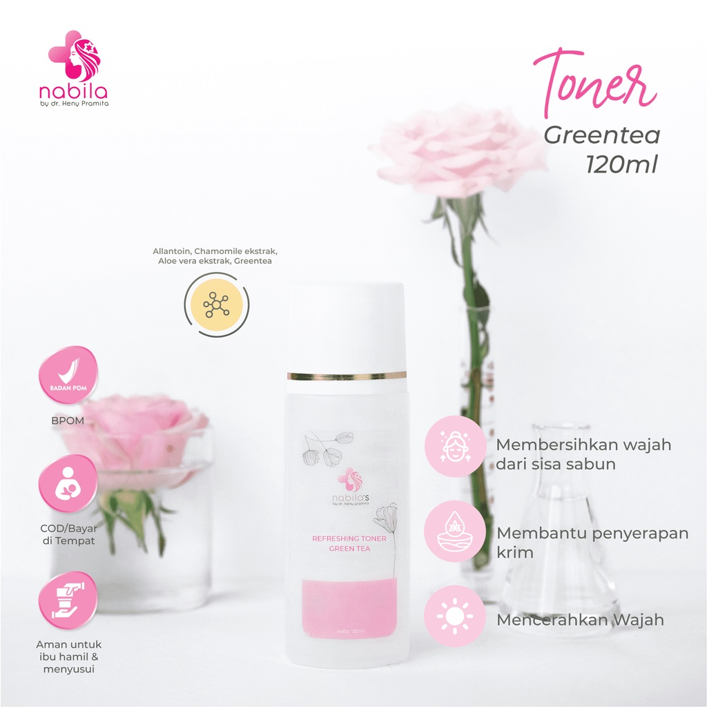 REFRESHING TONER GREEN TEA 100 ML | NABILA | NABILA SKINCARE | NABILASKINCARE