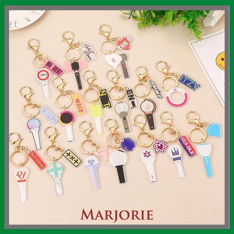 Gantungan Kunci Mini Key Chuain Lucu Kpop Keychain Akrilik Mendukung Aksesoris-MJD