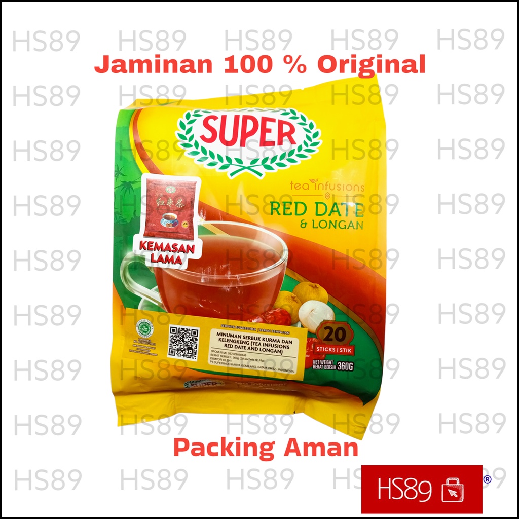 

Super Instant Red Date & Longan Tea - Angco Te - Teh Longan Kurma 360gr