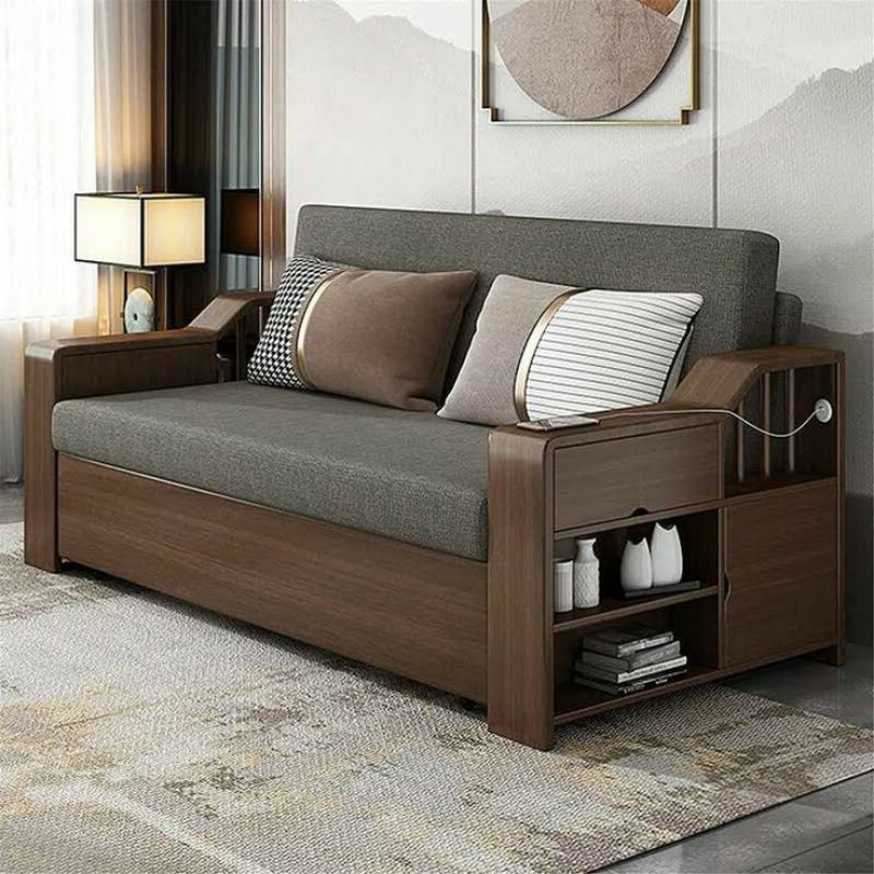 Bangku sofa minimalis Laci