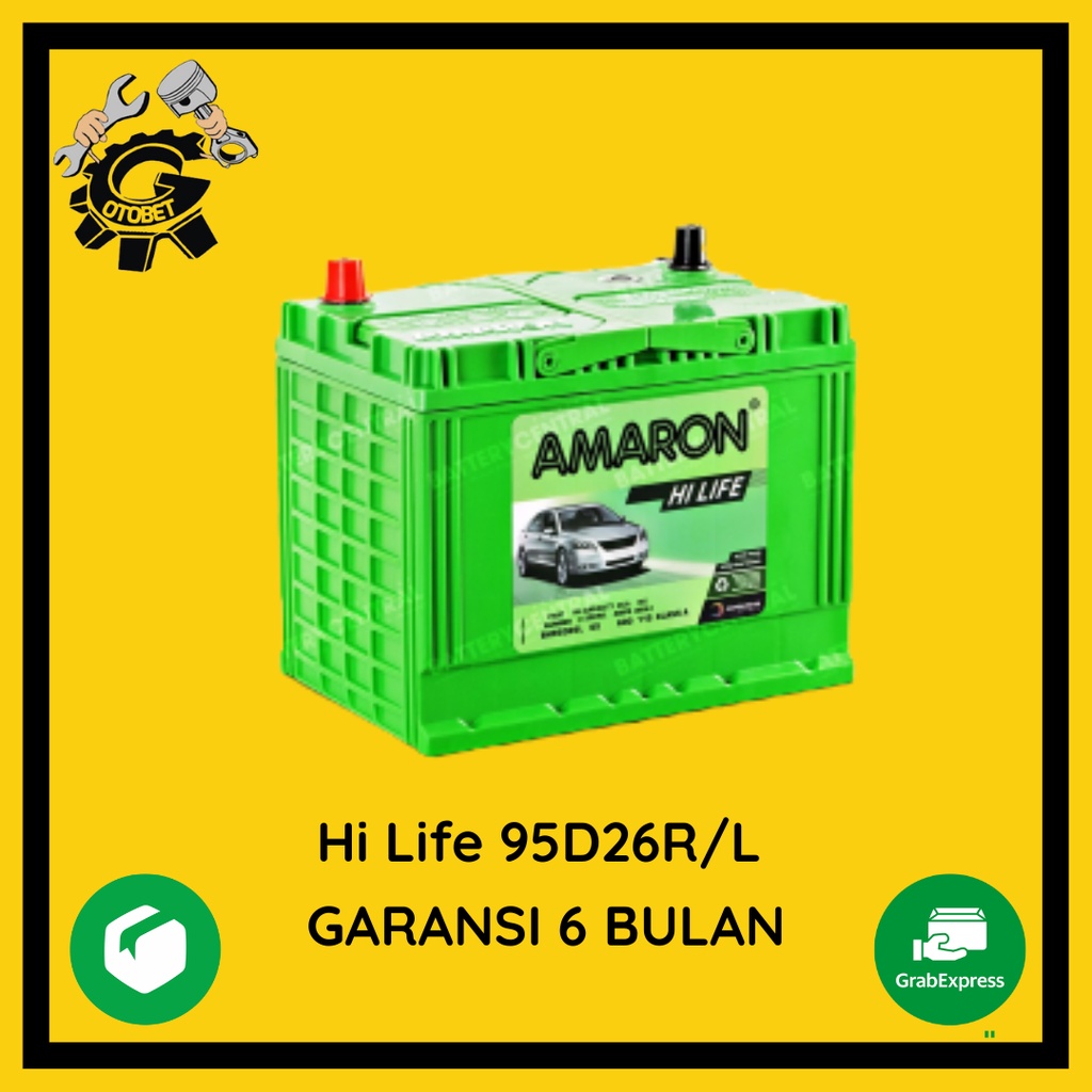 Jual AKI MOBIL TOYOTA FORTUNER DIESEL 95D26L/80D26L AMARON HI LIFE new