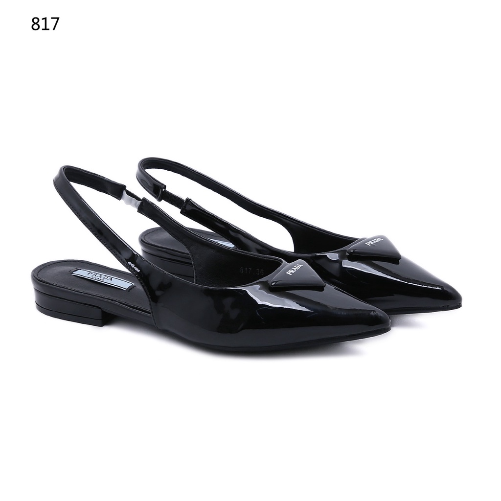 PRD  Brushed Leather Slingback Ballerinas 817