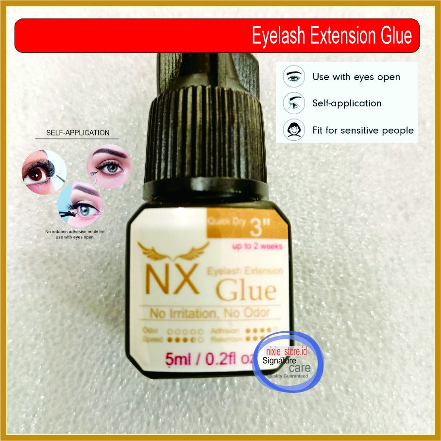 Eyelash Extension Glue Lem Bulu Mata 5 ml TAHAN LAMA TIDAK PERIH Tidak Berbau (NX glue) Import