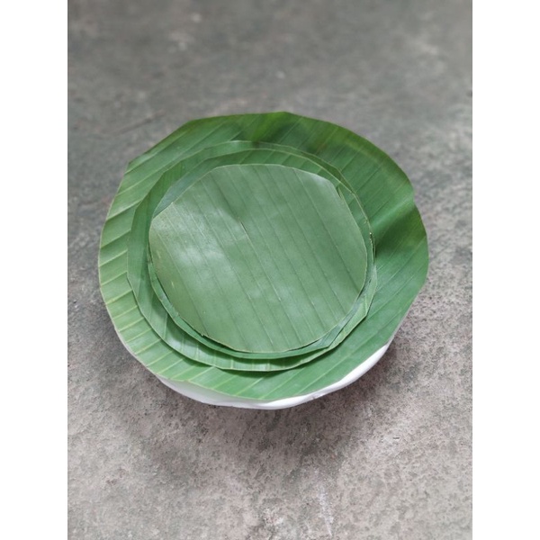 Samir / Alas Makan / Daun Pisang Bulat / Alas Makan Daun Pisang