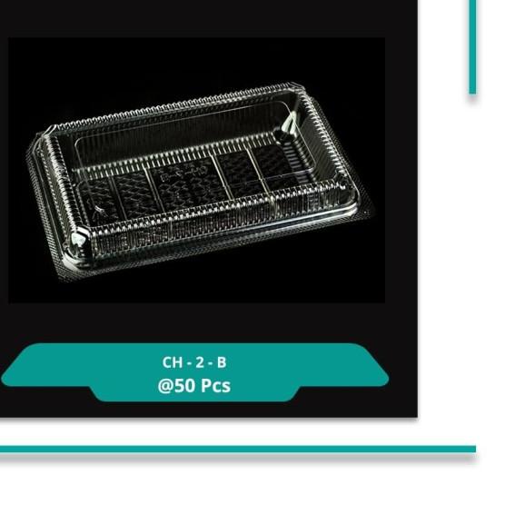 

Virtuspack / Tray Mika Kue / Mika Box Plastik / CH-2-B / 50 pcs