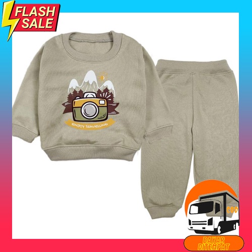 Baju Setelan Anak Laki Laki Cowok Set Celana Training Motif Terbaru 2021 Model Kekinian Babytery Usi