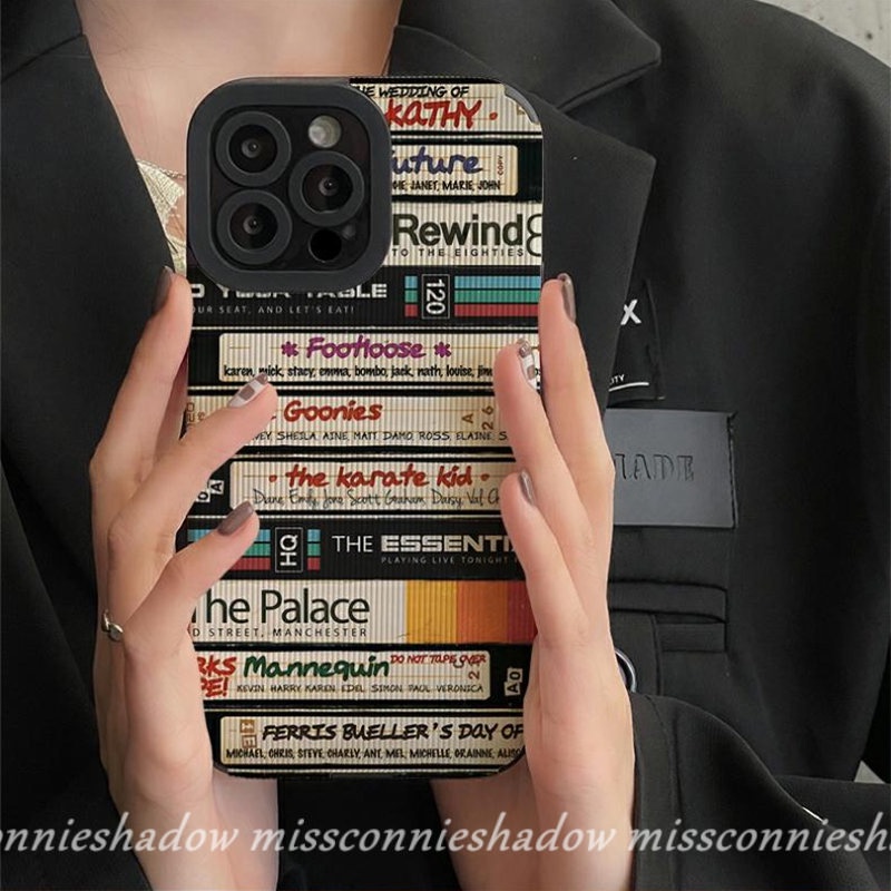 Soft Case TPU Motif Label Bahasa Inggris Untuk iPhone 11 XR 7Plus 8Plus 12 13 14 Pro Max X XS Max 11Pro Max