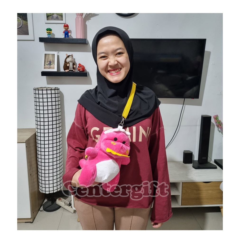 Tas Boneka Dinosaurus Viral Slingbag Lucu