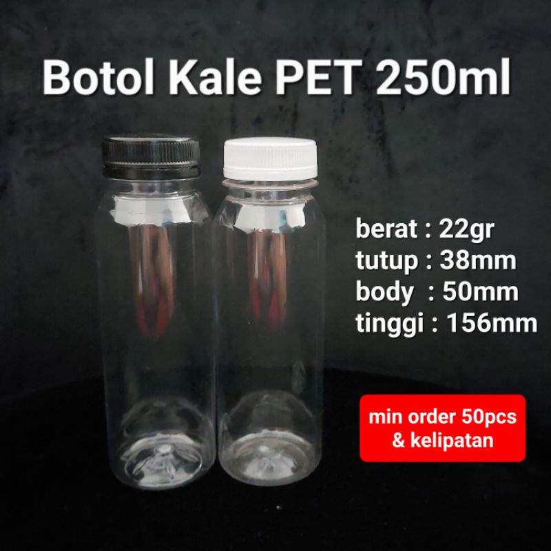 Botol Kale 250ml - Botol 250ml - Kale 250ml PET