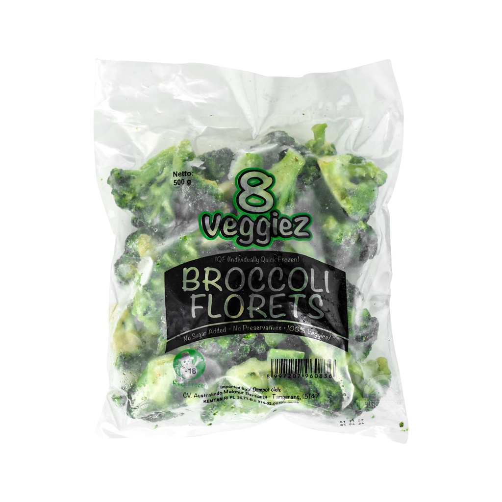 Frozen IQF Brocolli / Brokoli Beku 500 Gr