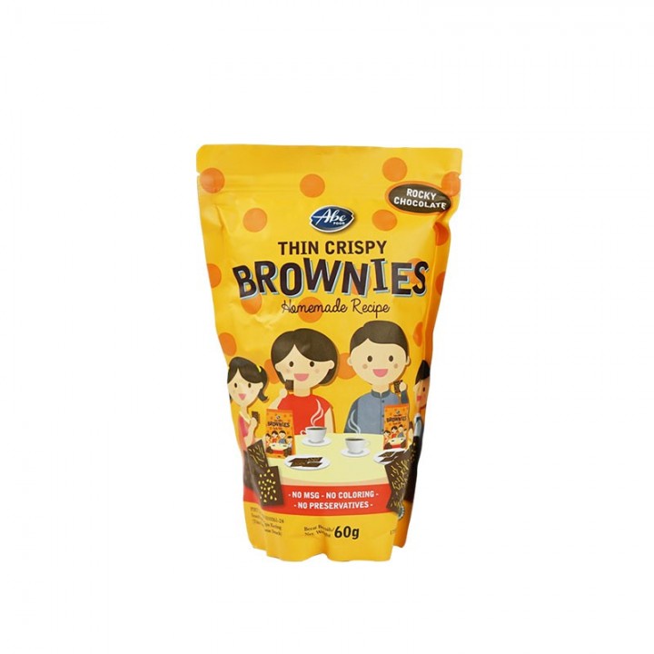 Snack Bayi Cemilan Anak Abe Food Thin Crispy Brownies Kering 60gr