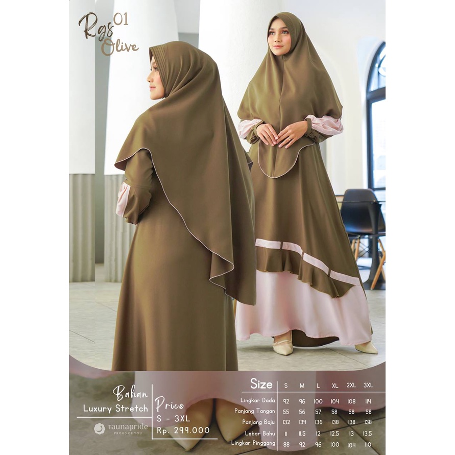 Gamis Rauna RGS 01 Olive