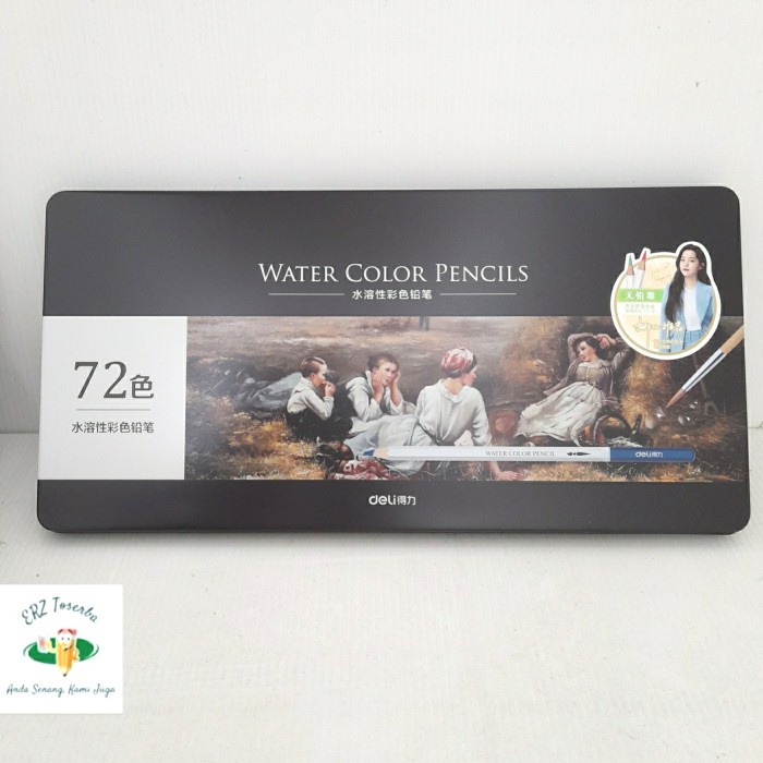 

Deli Water Color Pencils 72 PCS. Pensil Warna Rich Pigment Watercolor