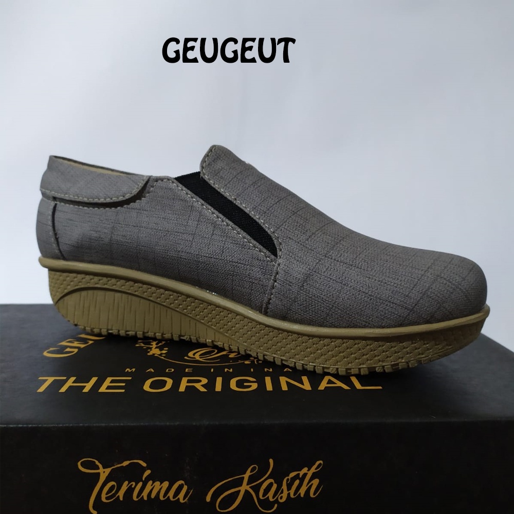 GEUGEUT - SEPATU SLIP ON SINTETIS WANITA FZ-F51 PRODUK LOKAL BUKAN IMPORT