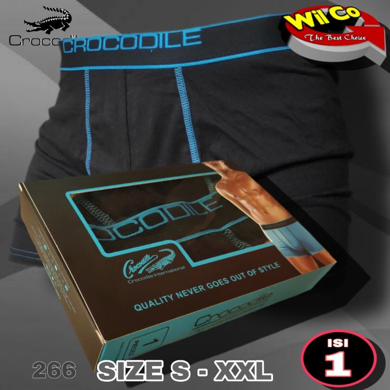 K266 - [1 BOX ISI 1Pcs] CELANA DALAM PRIA CD [BOXER] PRIA PAKAIAN DALAM PRIA CROCODILE SIZE S - XXL