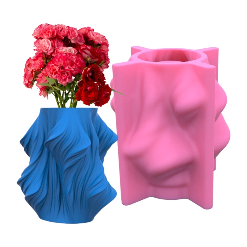 Siy Cetakan Pot Bungatanaman Succulent Bahan Silikon Desain Geometri Ukuran Mini Untuk Rumah