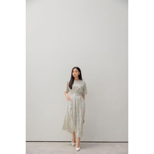 AYUMA DRESS FLOWER / DRESS WANITA CRINCLE