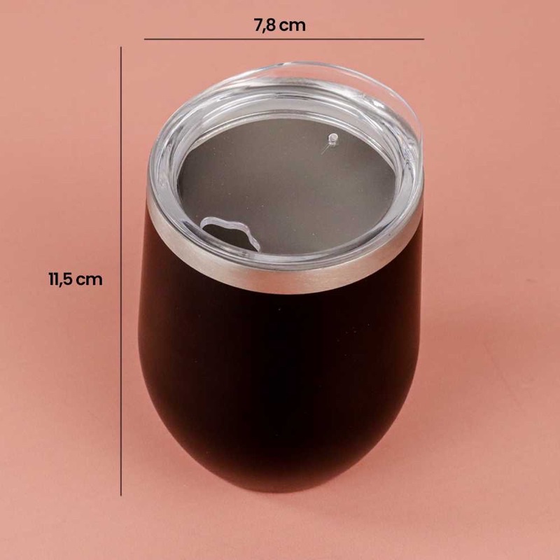 [OBRAL RIJEK] Gelas Kopi Insulation Mug Lid Vacuum Sealed Cup 350ml - BC123