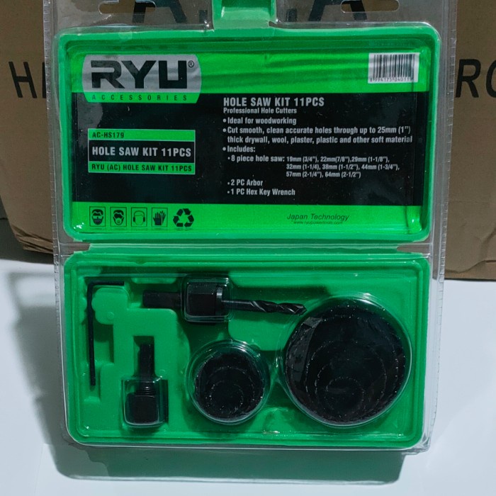 Pipa Pvc Hole Saw Kayu Set 11 Pcs Hole Saw Pipa Pvc Triplek Kayu Ryu By Tekiro