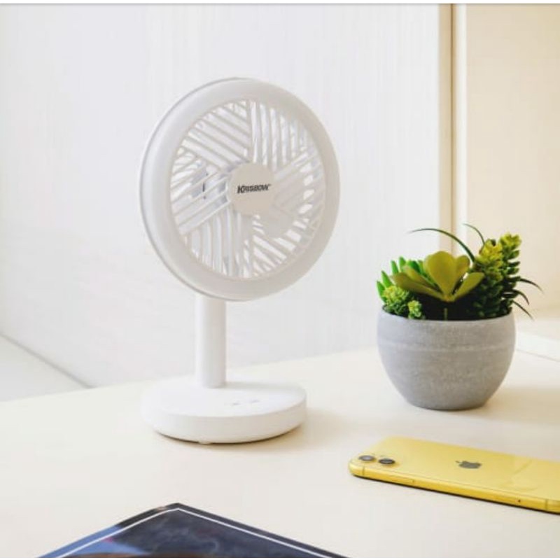 KRISBOW  kipas angin Portable jepit  Dengan Lampu/ Mini Fan Kipas Angin Mini /kipas angin meja/lampu