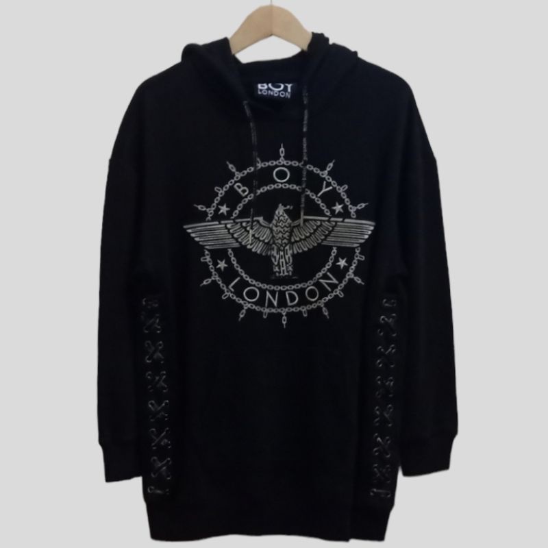 Hoodie Boy London Full Tali Bordir Rare