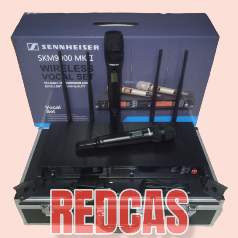 SENNHEISER SKM 9000 MK II MK2 MICROPHONE MIC WIRELESS VOCAL SET 2 MIC HITAM