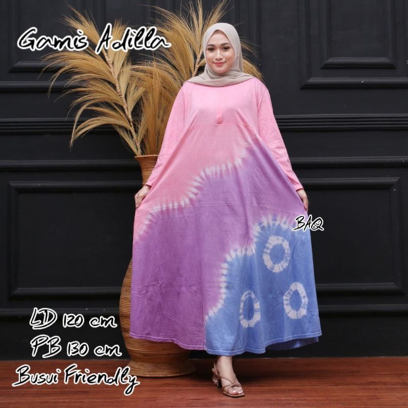 DASTER KAOS JUMBO TIEDYE KEKINIAN LENGAN PANJANG BUSUI LD 120 TERBARU