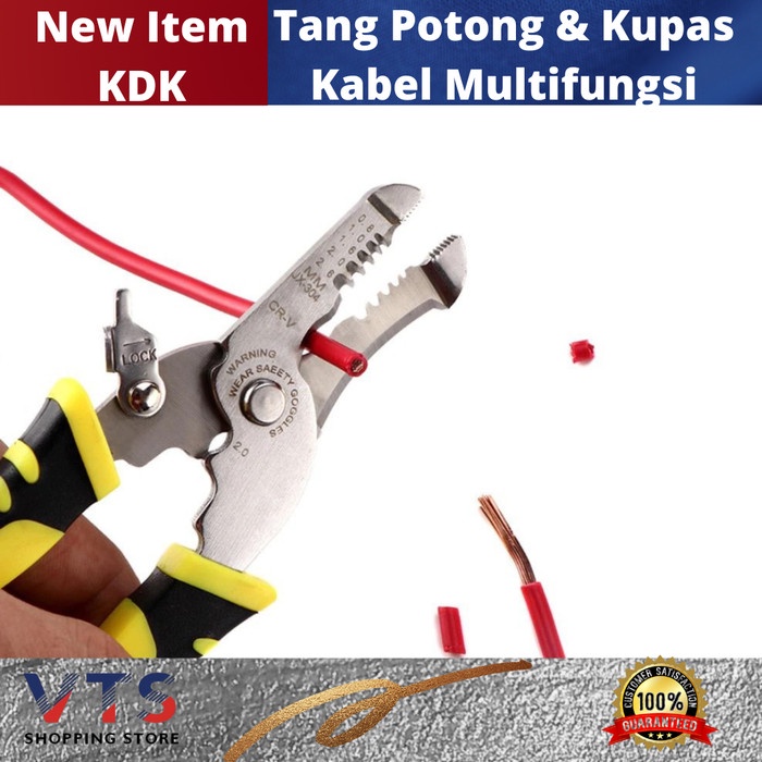 Tang Kdk Tang Potong Dan Kupas Kabel - Pliers Cable Cutter Stripper