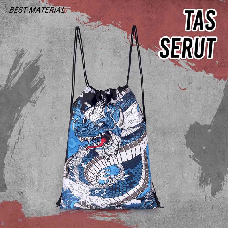 Tas Serut String Bag Printing Dubec Kekinian Terbaru