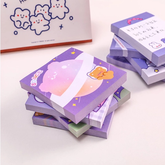 Sticky Note Memo Pad Sticky Notes Note Motif Kartun Lucu / Notepad Karakter Buku Tulis Memopad Kecil Murah Import /  Tempelan Kertas Catatan Memo Note Karakter