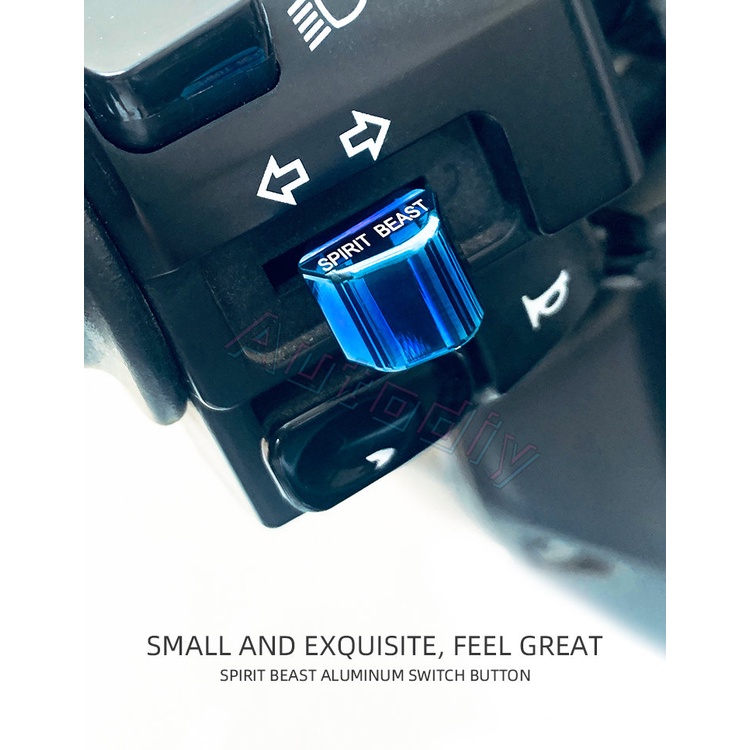 Spirit Beast Tombol Start Lampu Sein Highlow Beam Untuk Motor Universal