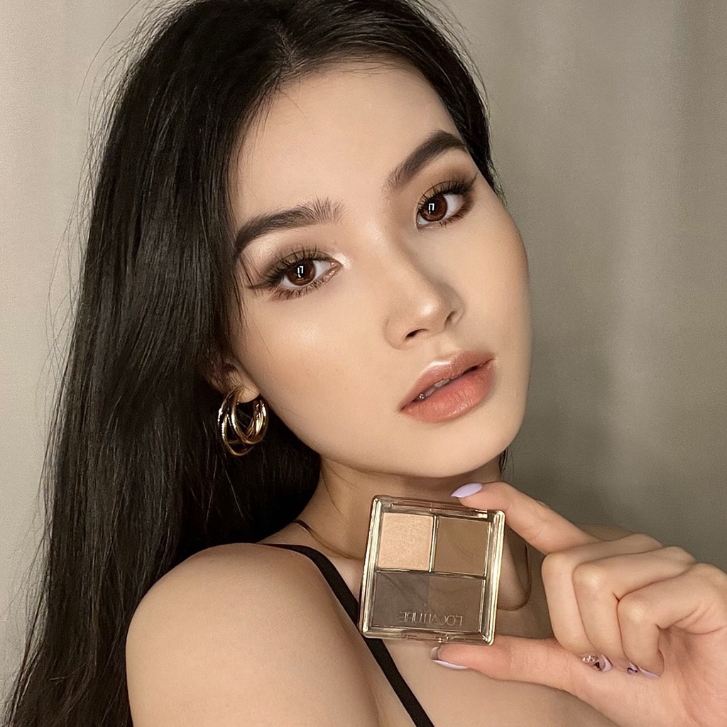 Focallure Ambergold Eyebrow Series 4IN1 Focallure Eyebrow Focallure Eyebrow Powder Focallure Eyebrow Pallete Focallure Alis Focallure