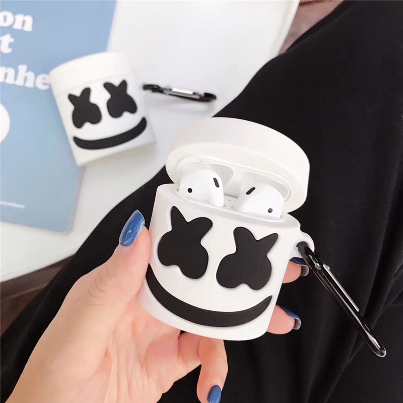 Dj Marshmallow Case Pelindung Earphone Bluetooth TWS Shockproof Untuk Airpods 1 2 3 pro i12 i10 i11 i9s inpods 12 3 i13 pro 3D