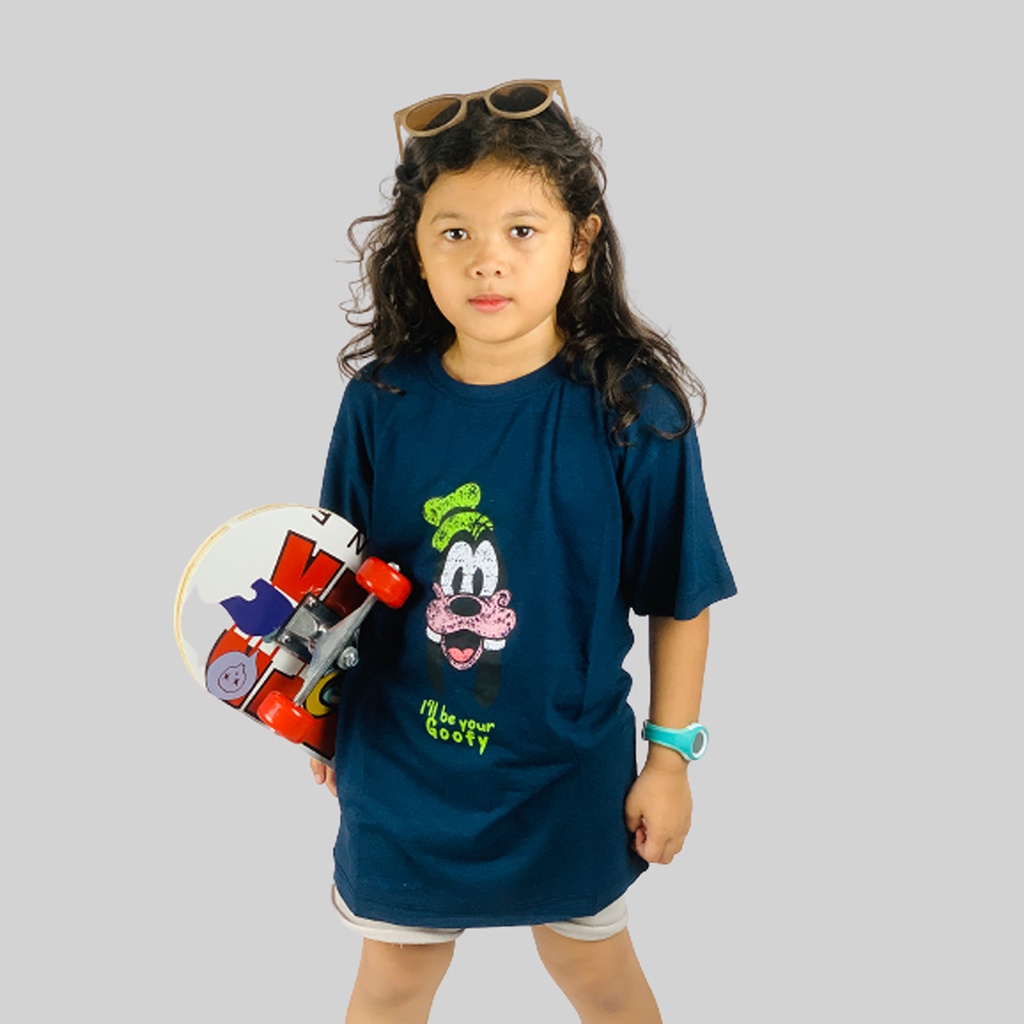 Kaos Tshirt Baju Atasan Anak Unisex Bahan Catton Bamboo 30s Usia 2-12 Tahun