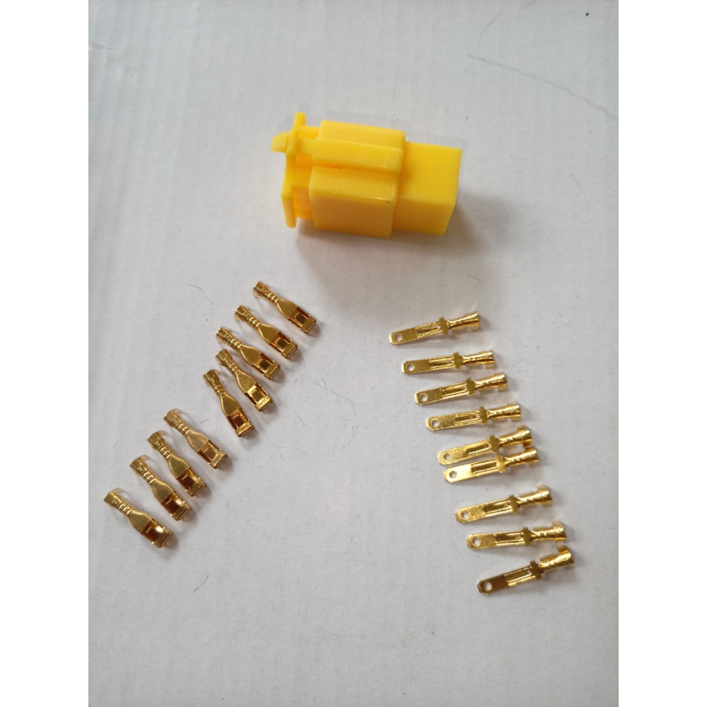 SOKET KABEL 9 PIN SKUN KECIL KUNING / SOCKET KABEL 9 PIN SKUN KECIL / KONEKTOR