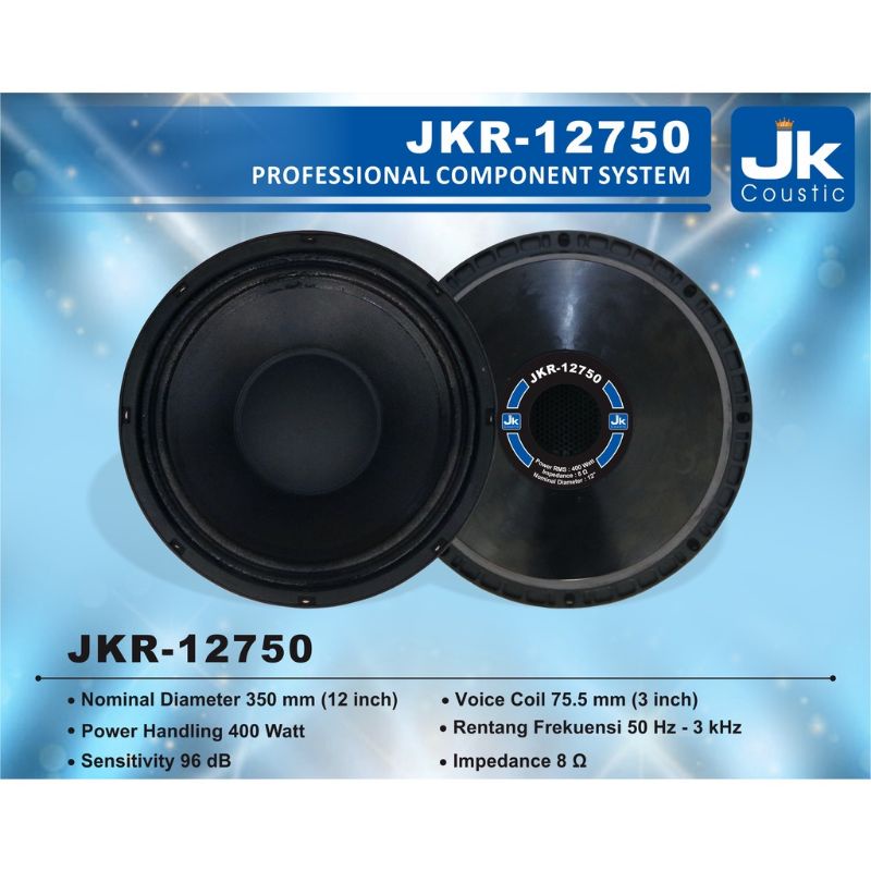 Speaker 12 inc JK Coustic JKR-12750