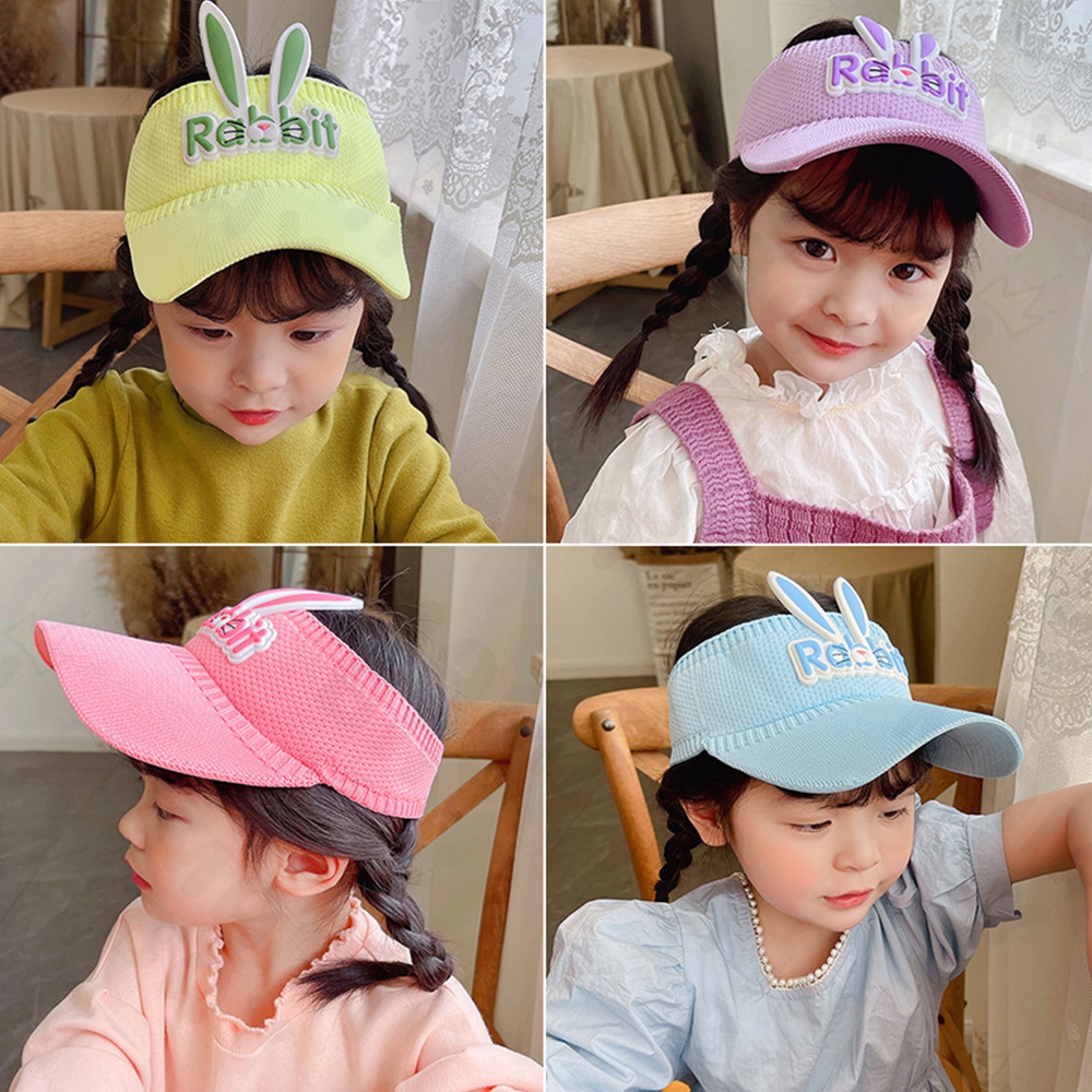 OKEYI Topi anak perempuan lucu/Topi pantai anak/Topi golf anak rabbit