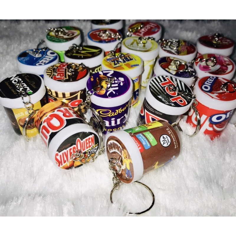 GANTUNGAN KUNCI CUP ESKRIM BISA BUKA TUTUP MINIATUR SNACK TOPLES MURAH HARGA 1 BIJI UKURAN MINI / SOUVENIR PERNIKAHAN / GANCI SNACK GANTUNGAN KUNCI SNACK ULTAH ANAK ULANG TAHUN