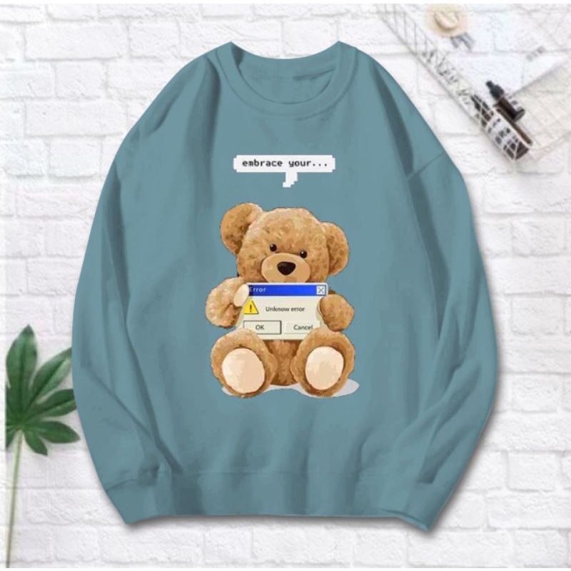 SWEATER WANITA FLEECE YOUR TEDDY BEAR (LD 110)