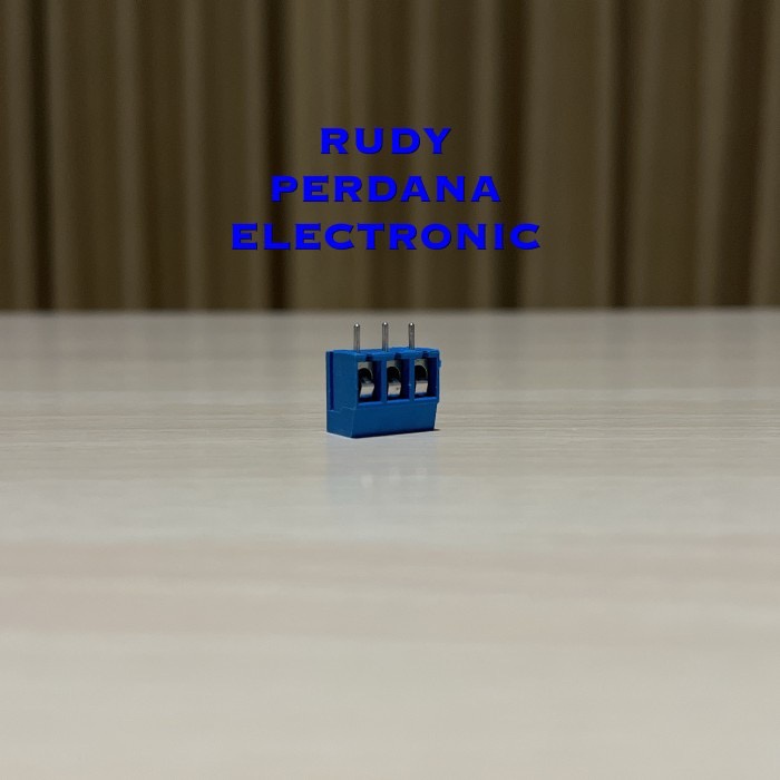 TERMINAL BLOCK LURUS BIRU KF301 5.08MM 3P 3 PIN KAKI