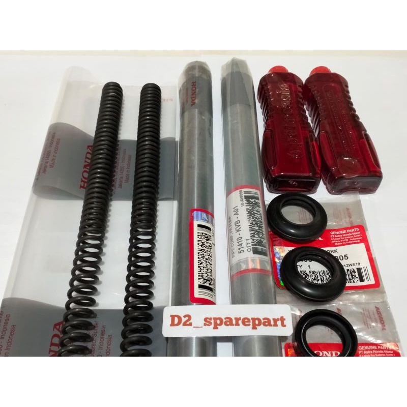 PAKET AS SHOCK SET PER DAN SULING SHOCK DEPAN BEAT KARBU , SCOOPY KARBU (KVB)