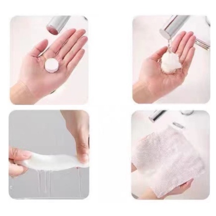 Travel Handuk pil tablet portable towel magic compress