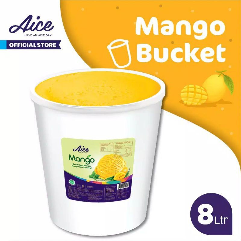 Jual Es Krim Aice Mangga Ember 8 Liter Shopee Indonesia