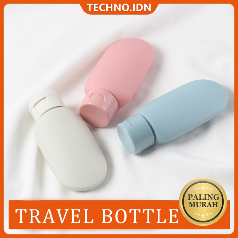 60ML Botol Kosong Mini Portabel Silicone Travel Bottle Clamshell Squeeze Lotion Bottle