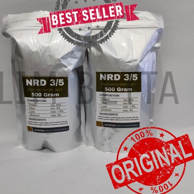 PELET NRD 3/5 KEMASAN 500 GRAM / NRD 300-500 MIKRON
