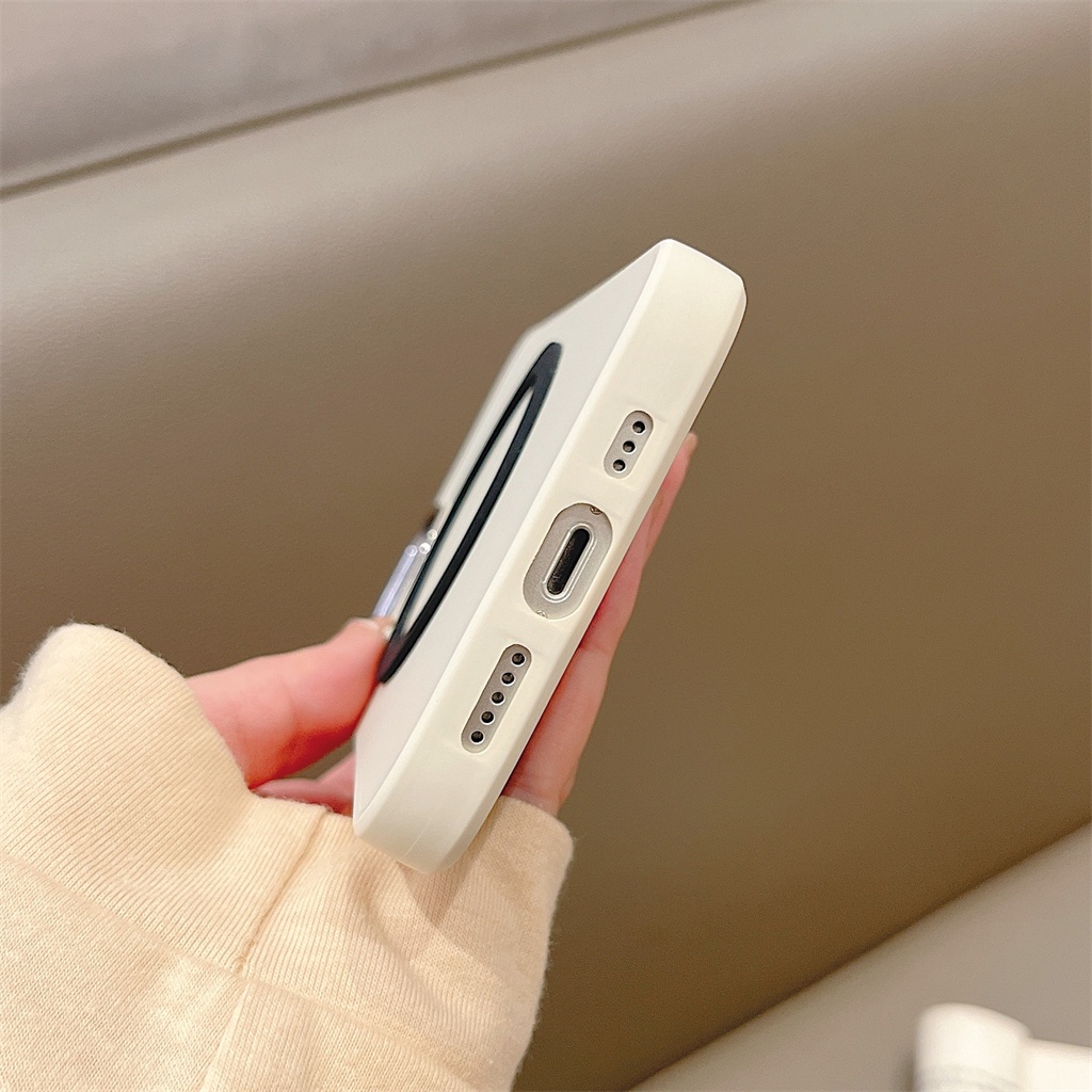 Case Pelindung Kamera Magnetik Bahan Silikon Cair metal velvet Untuk iPhone 14 Pro Max Plus 13 12 11 Pro Max